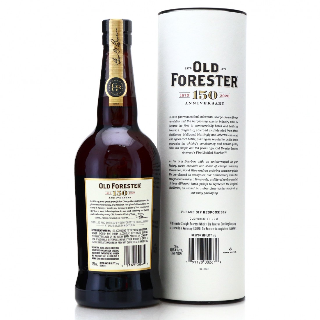 Old Forester 150th Anniversary Batch Proof 01/03 Whisky Auctioneer