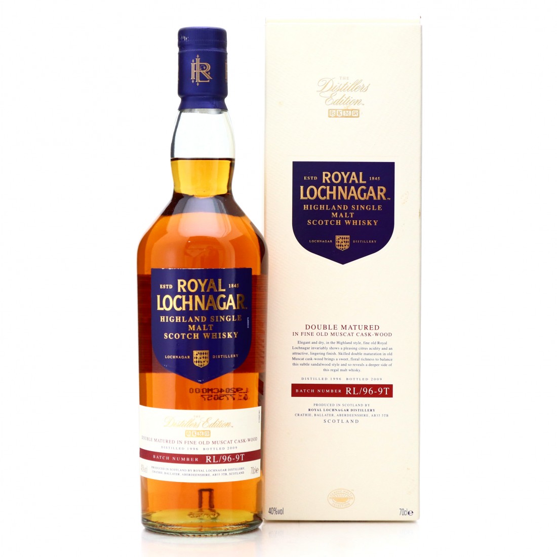 Royal Lochnagar 1996 Distillers Edition Whisky Auctioneer