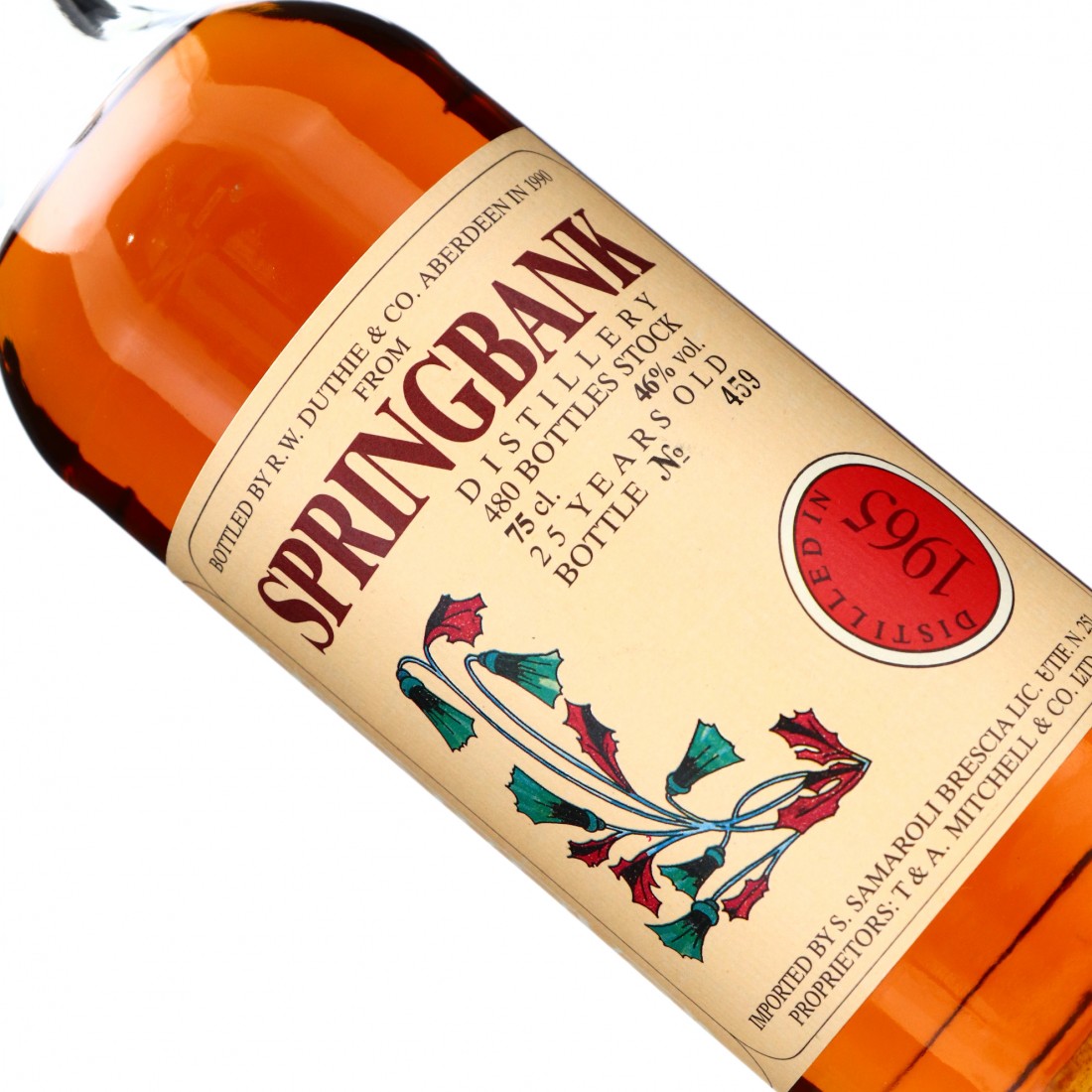 Springbank 1965 Samaroli 25 Year Old / Flowers 1990 | Whisky Auctioneer