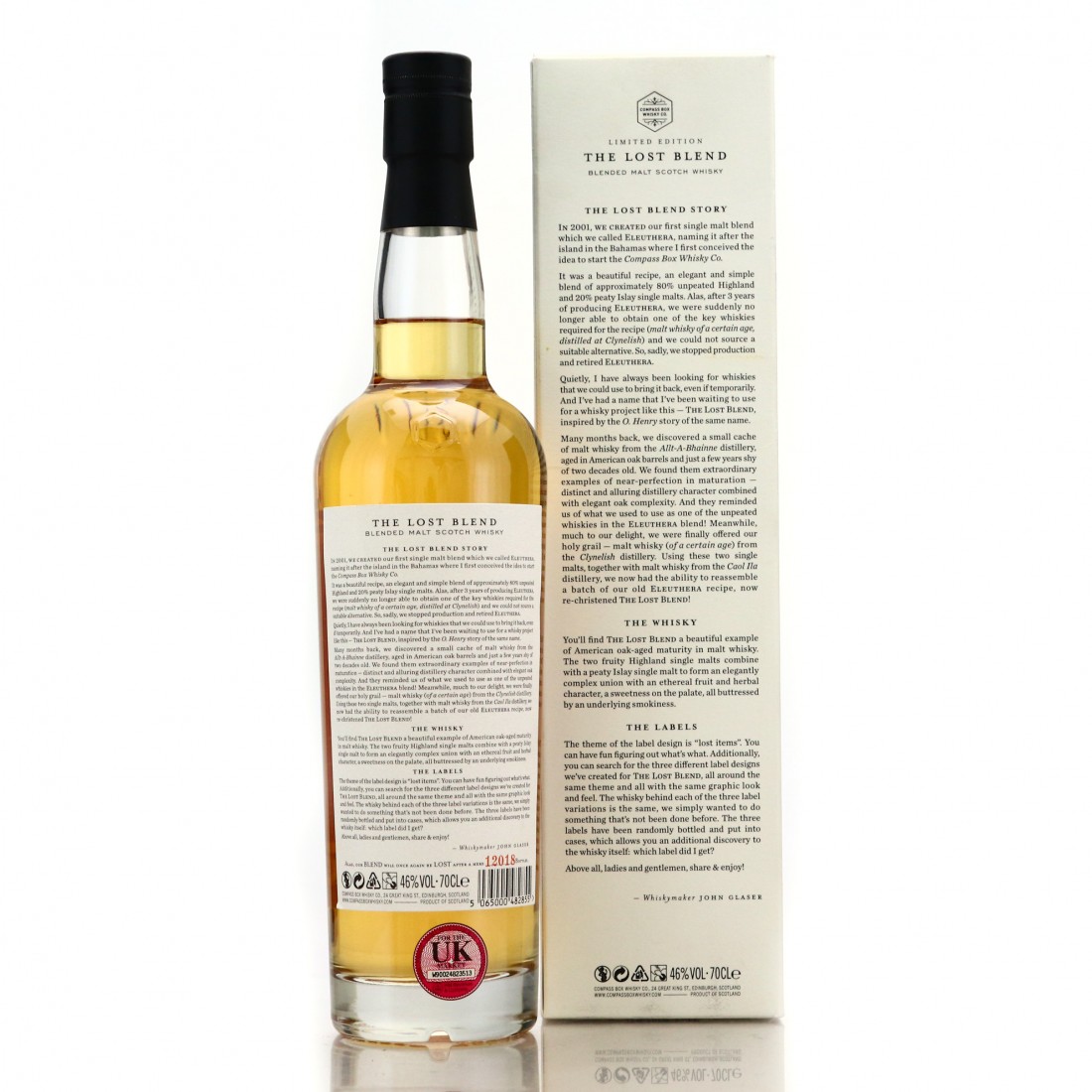 Compass Box The Lost Blend / Label 2 Whisky Auctioneer