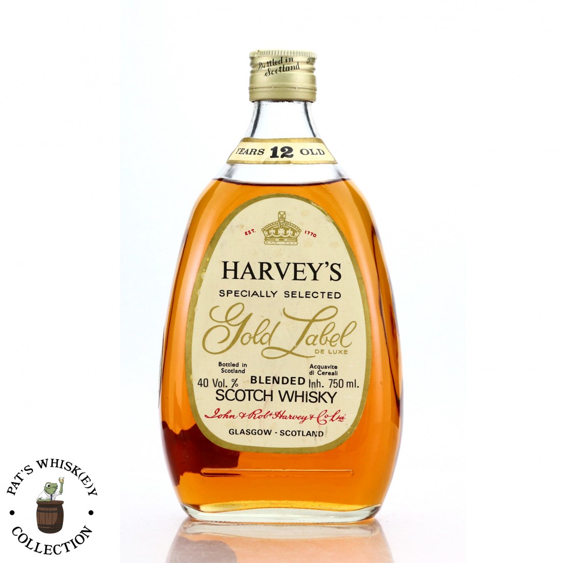 Harvey's Gold Label Scotch Whisky 1970s Whisky Auctioneer