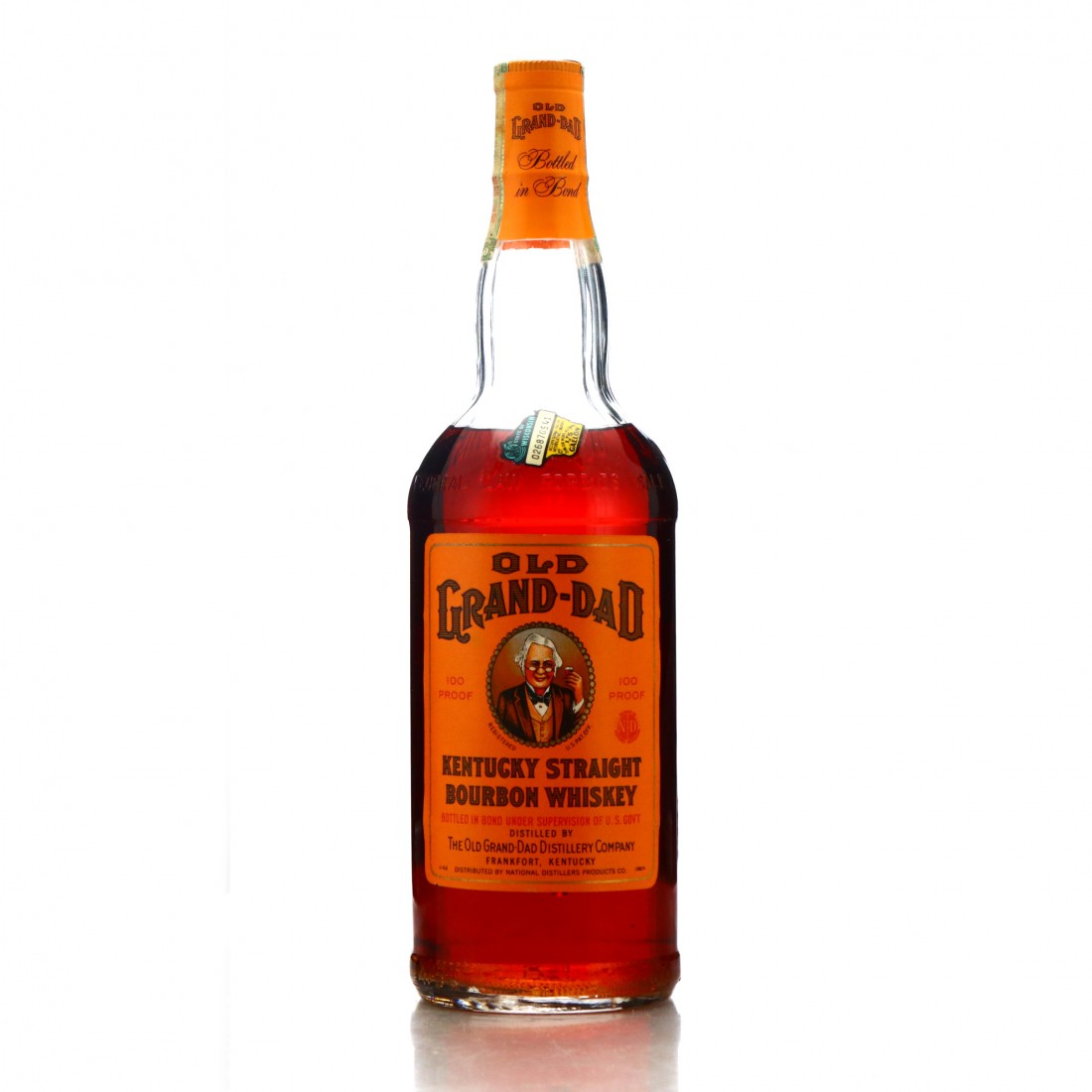 Old GrandDad 1957 Bottled in Bond 100 Proof Whisky Auctioneer