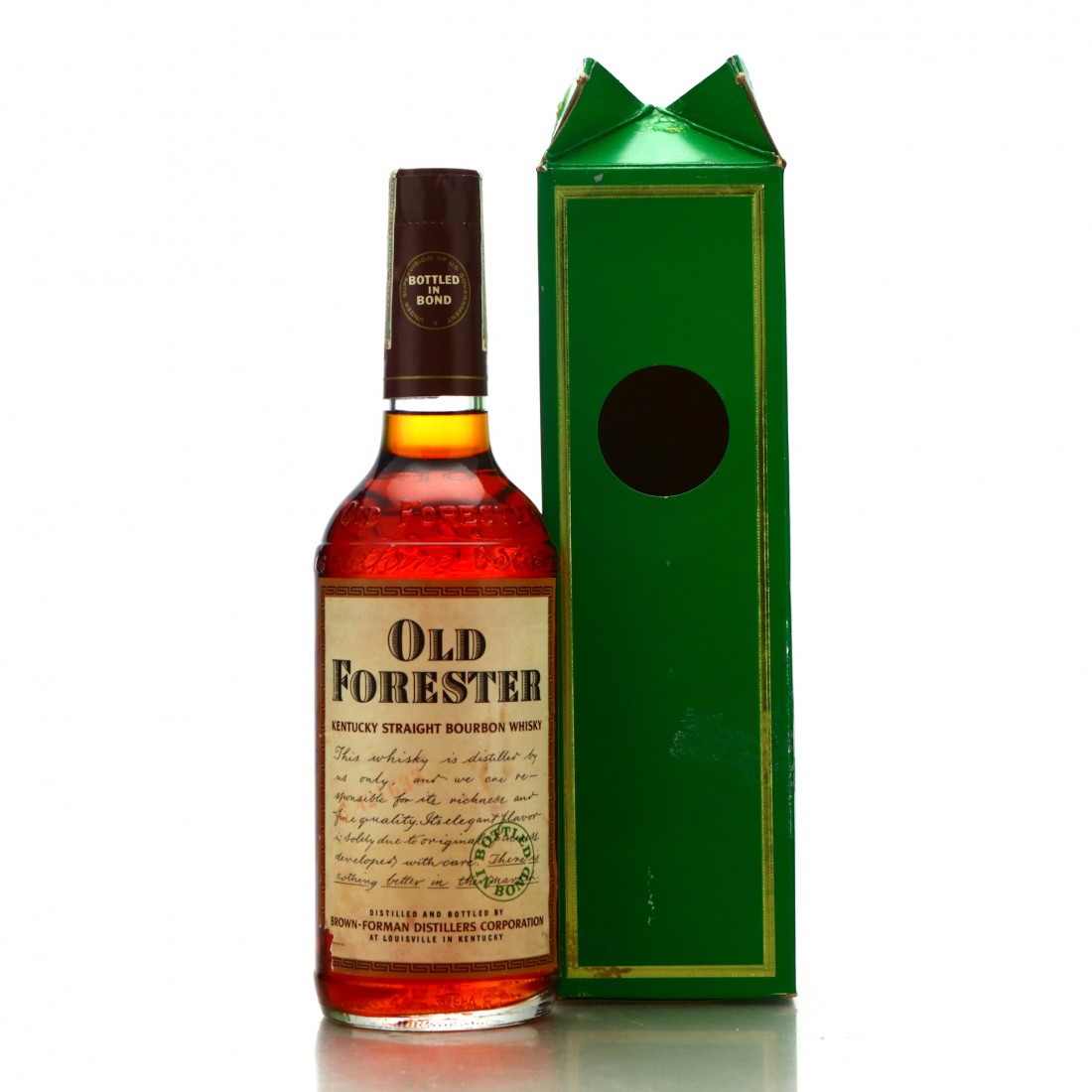 Old Forester 1961 Bottled in Bond Bourbon Whisky Auctioneer