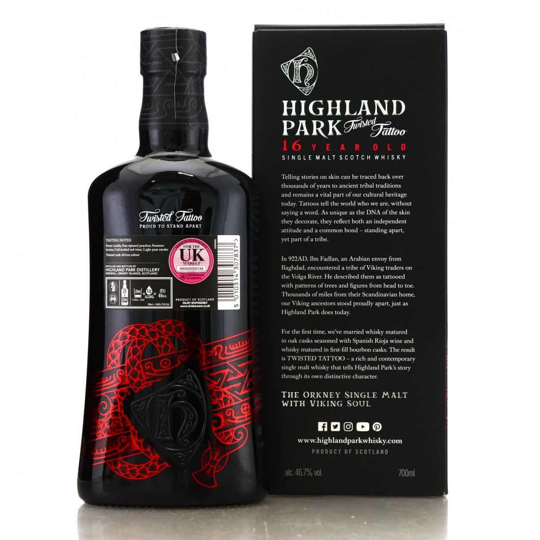 Highland Park 16 Years Old TWISTED TATTOO 46,7% Vol. 0,7l In Giftbox