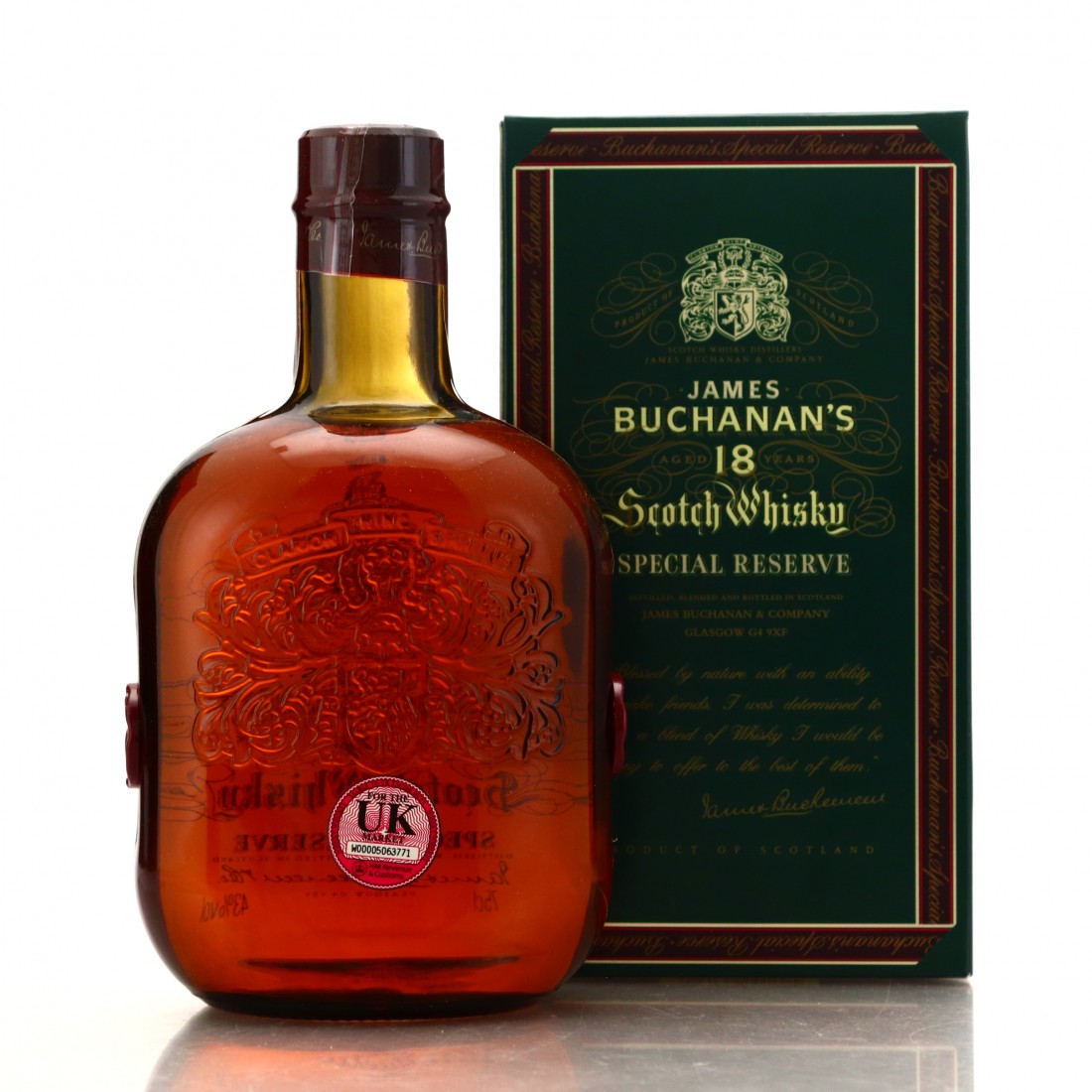 Buchanan's 18 Year Old Special Reserve 75cl Whisky Auctioneer