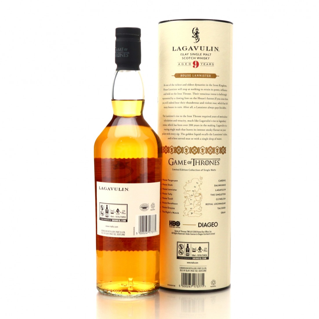 Lagavulin 9 Year Old Game of Thrones / House Lannister Whisky Auctioneer