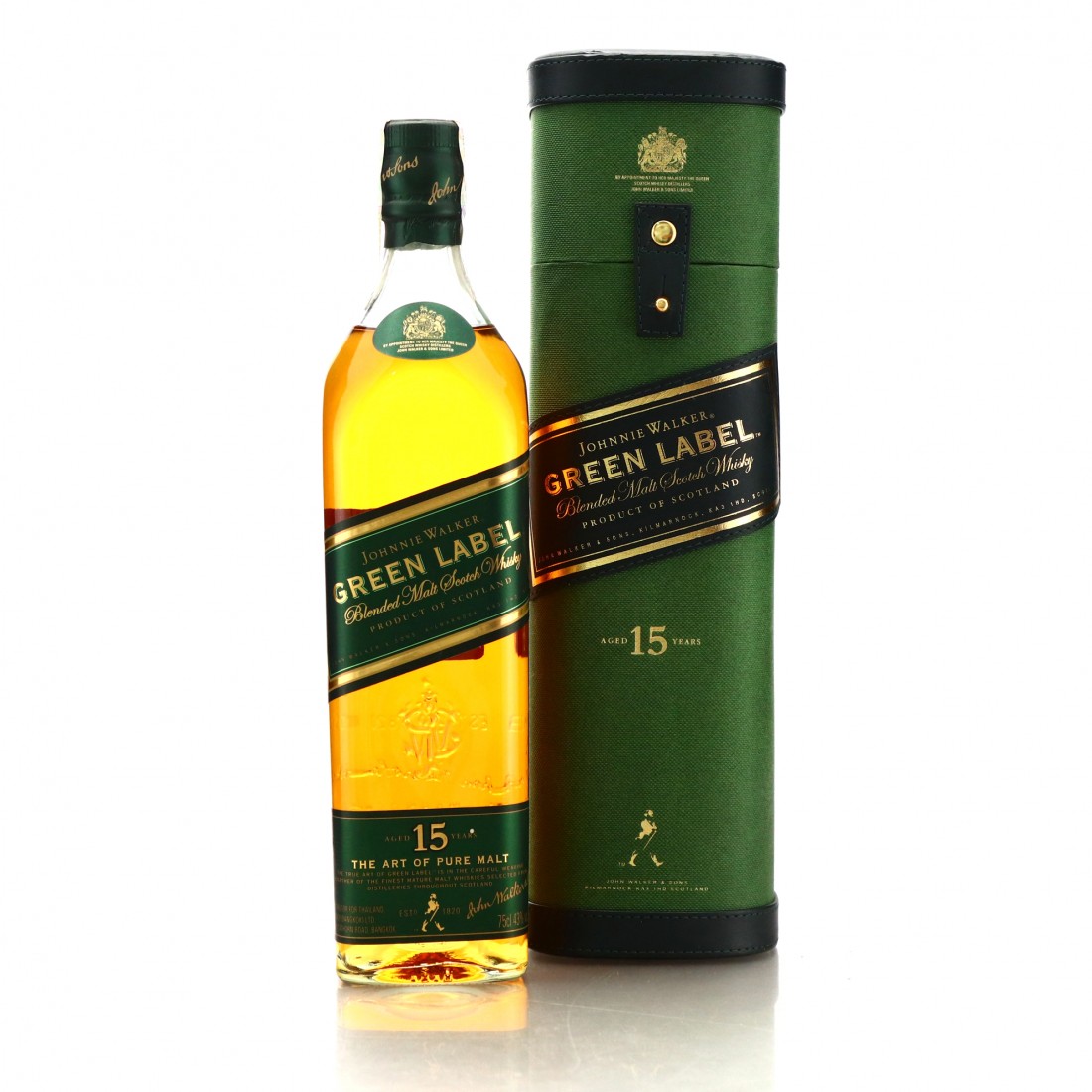 Johnnie Walker Green Label 15 Year Old 75cl Whisky Auctioneer