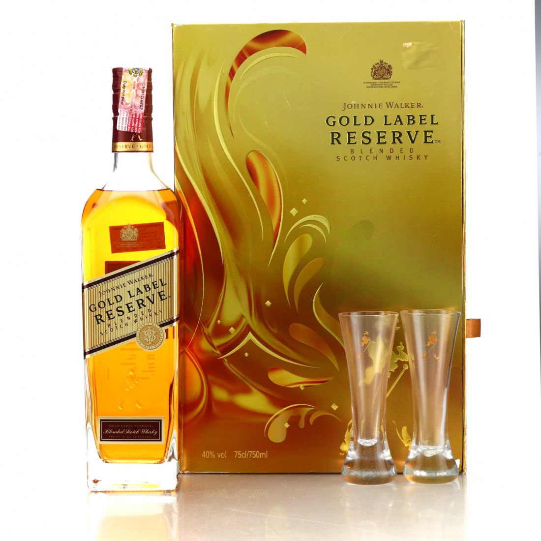 Johnnie Walker Gold Label Reserve Gift Pack 75cl Whisky Auctioneer
