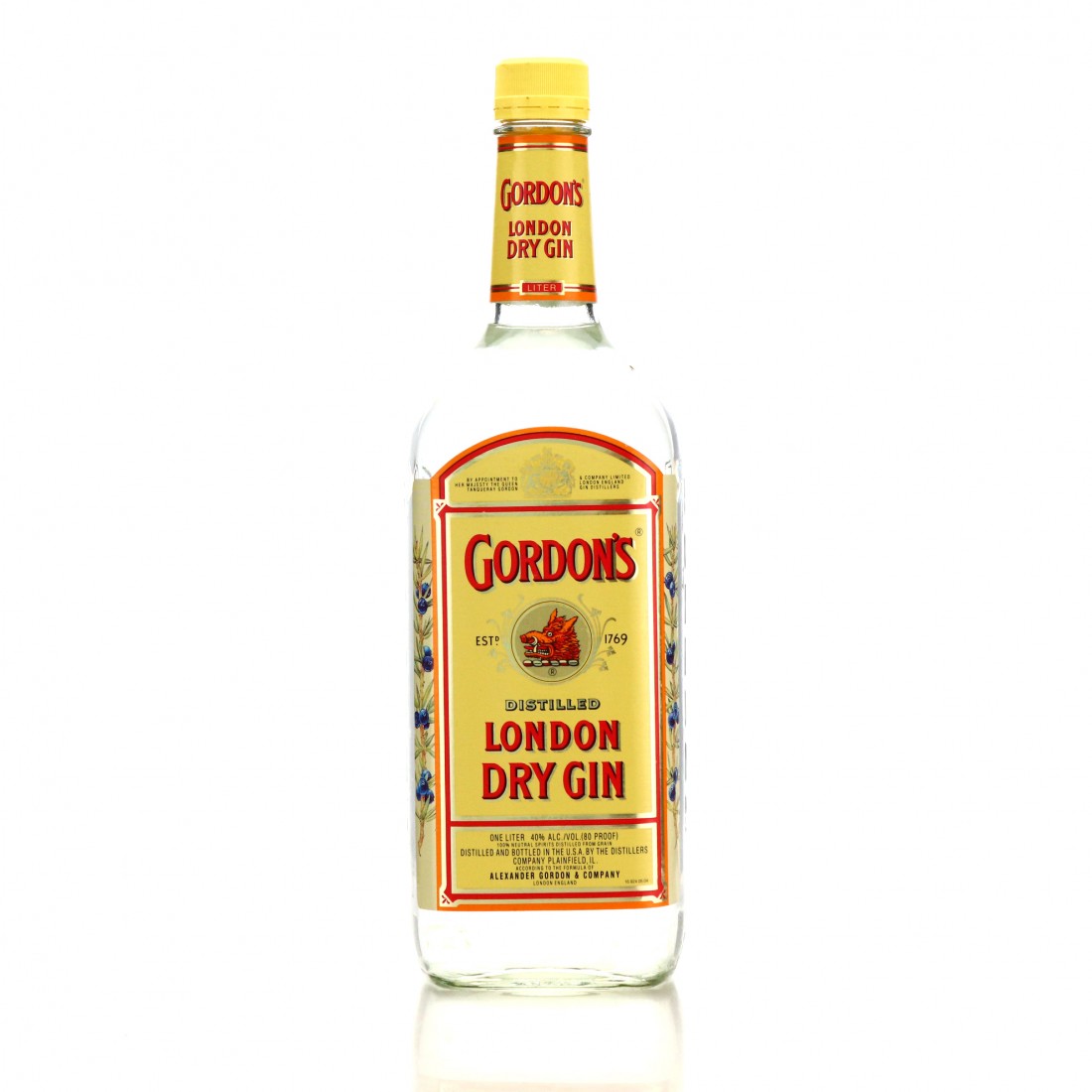 Gordon's Dry Gin 1 Litre Whisky Auctioneer