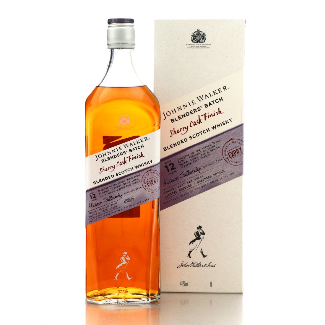 Johnnie Walker 12 Year Old Blenders' Batch Exp7 1 Litre / Sherry Cask