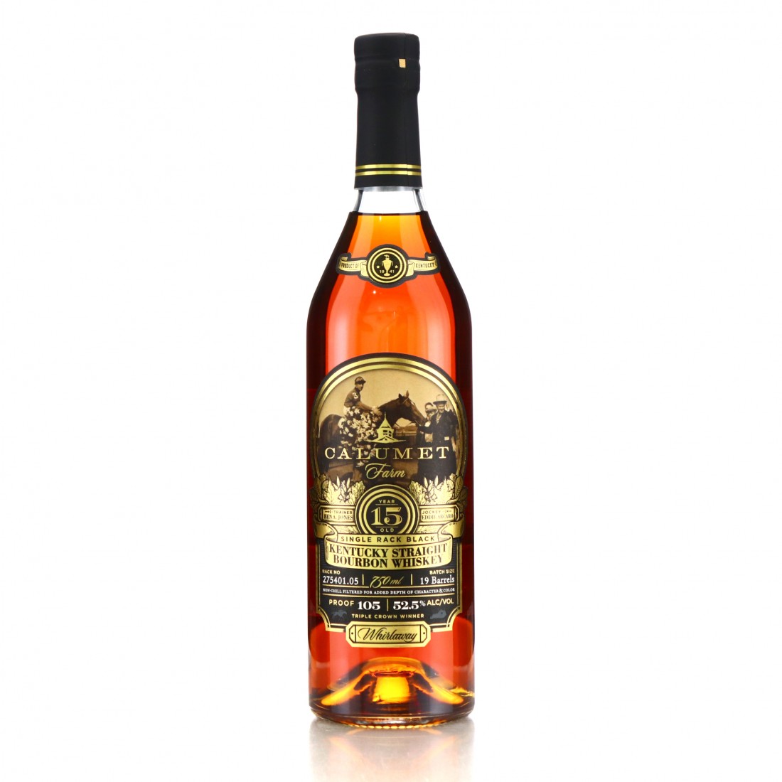 Calumet Farm 15 Year Old Kentucky Straight Bourbon / Whirlaway Whisky Auctioneer