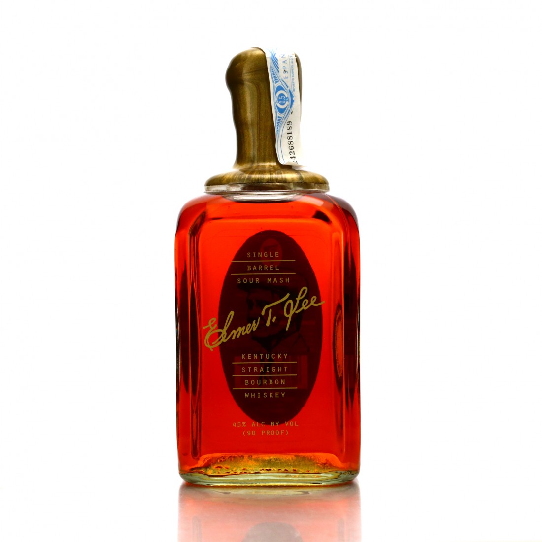 Elmer T Lee Single Barrel Kentucky Bourbon / Gold Wax Whisky Auctioneer