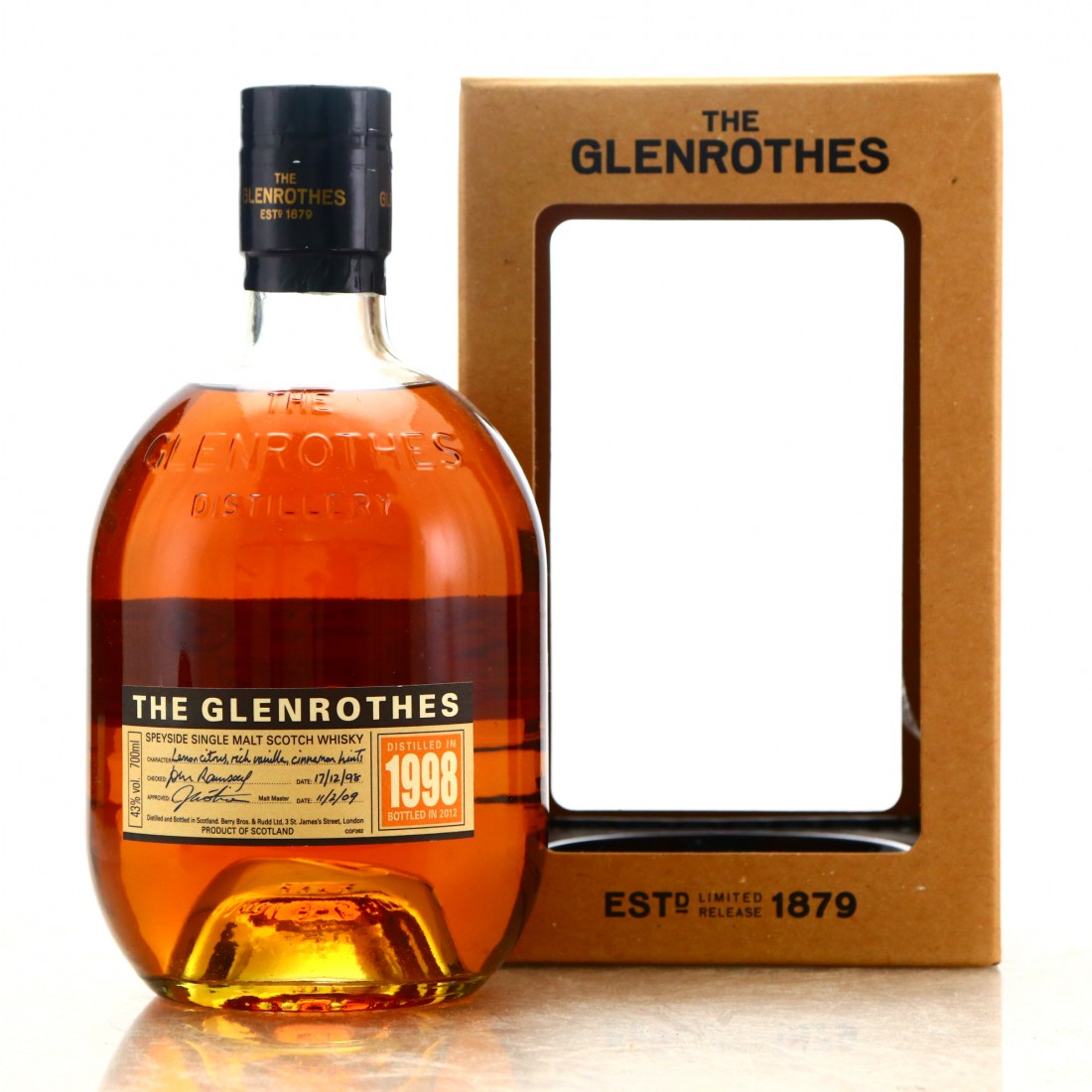 Glenrothes 1998 Vintage Whisky Auctioneer