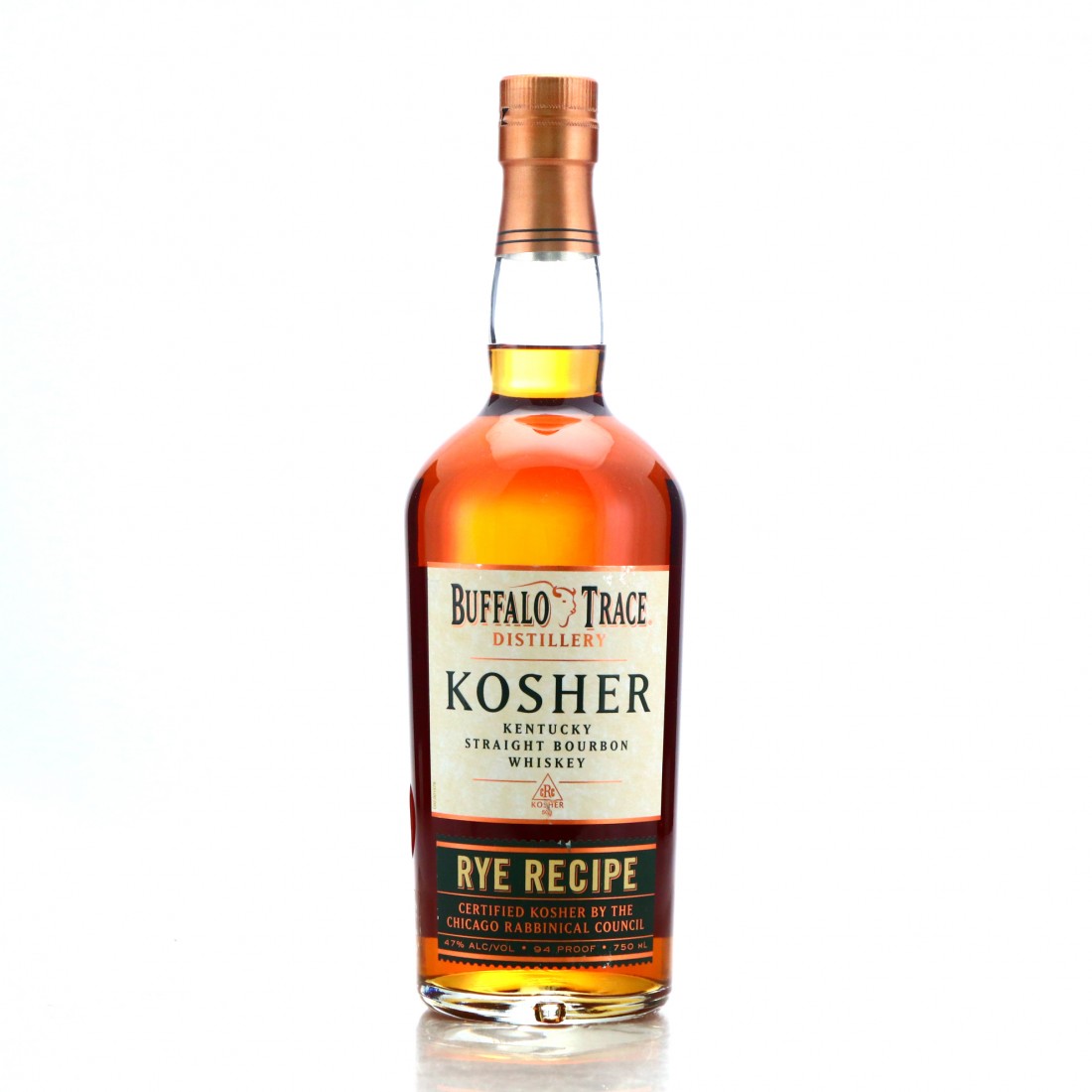 Buffalo Trace Kosher Rye Recipe Straight Bourbon Whisky Auctioneer