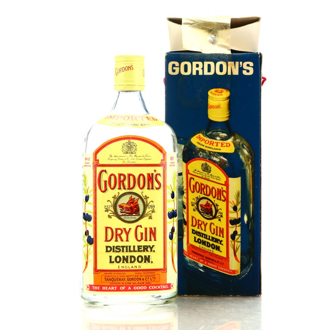 Gordon's Dry Gin 1970s Whisky Auctioneer