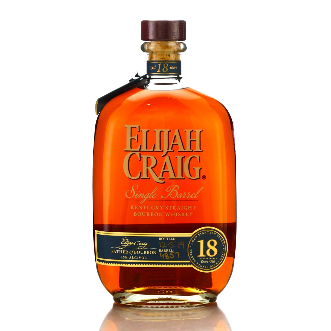 Elijah Craig 18 Year Old Single Barrel 2019 Whisky Auctioneer