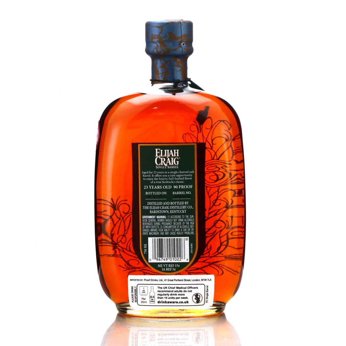 Elijah Craig 23 Year Old Single Barrel 2017 Whisky Auctioneer