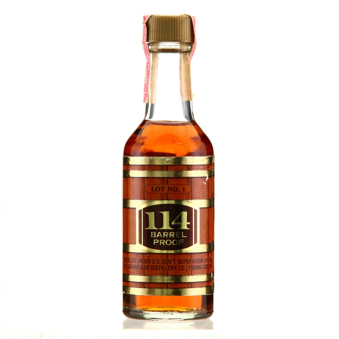 Old Grand-Dad 114 Proof Bourbon Miniature 1981 / Lot No.1 | Whisky 