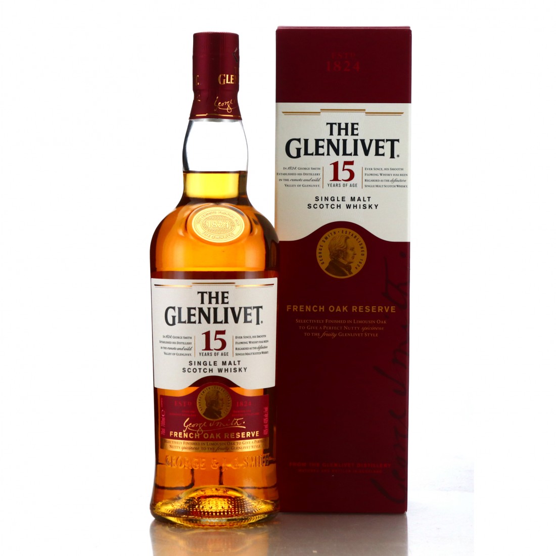 Glenlivet 15 Year Old French Oak Reserve Whisky Auctioneer