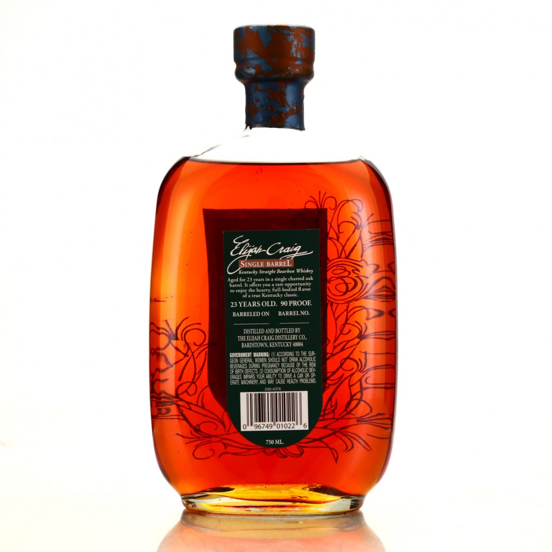 Elijah Craig 1990 Single Barrel 23 Year Old Whisky Auctioneer