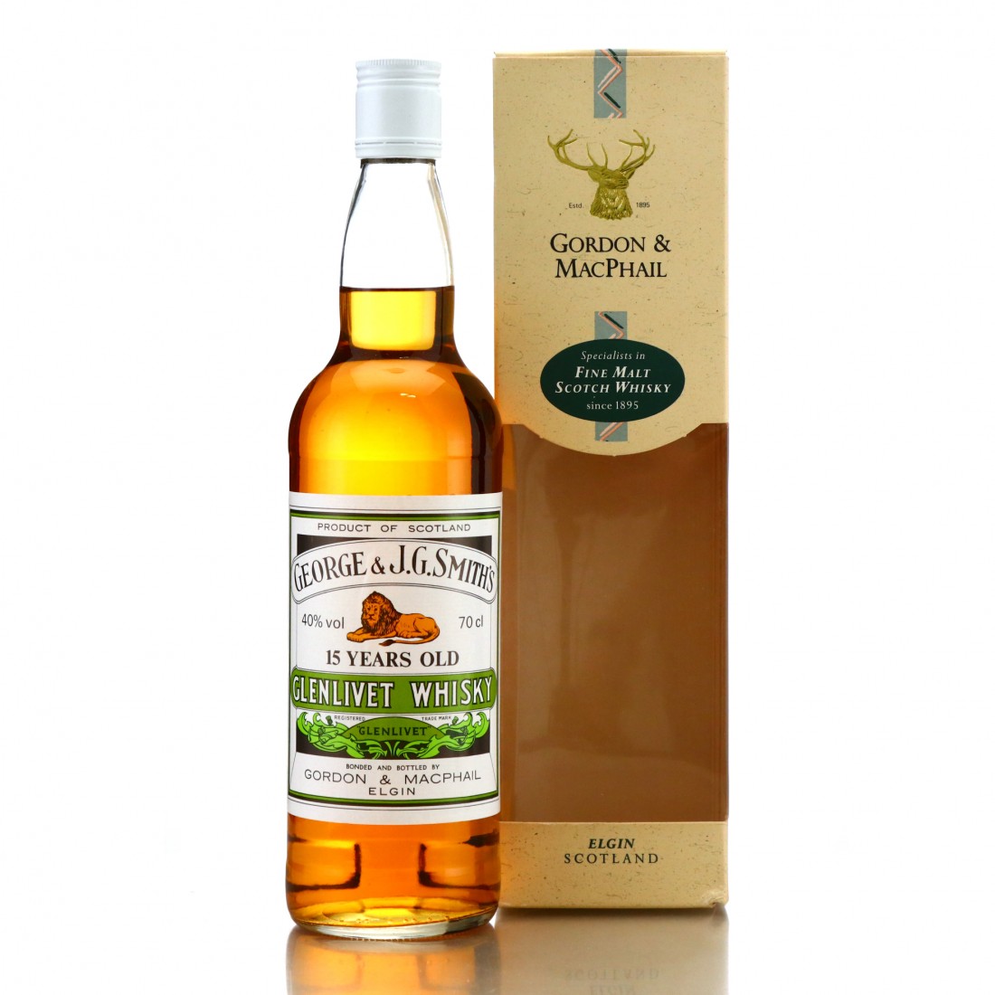 Glenlivet 15 Year Old Gordon and MacPhail Whisky Auctioneer