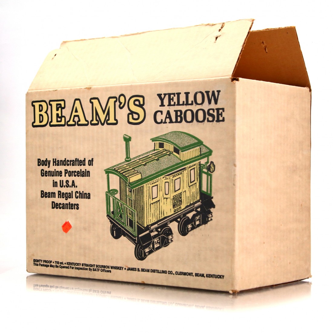 Beam 100 Month Old Yellow Caboose Decanter 1980s Whisky Auctioneer