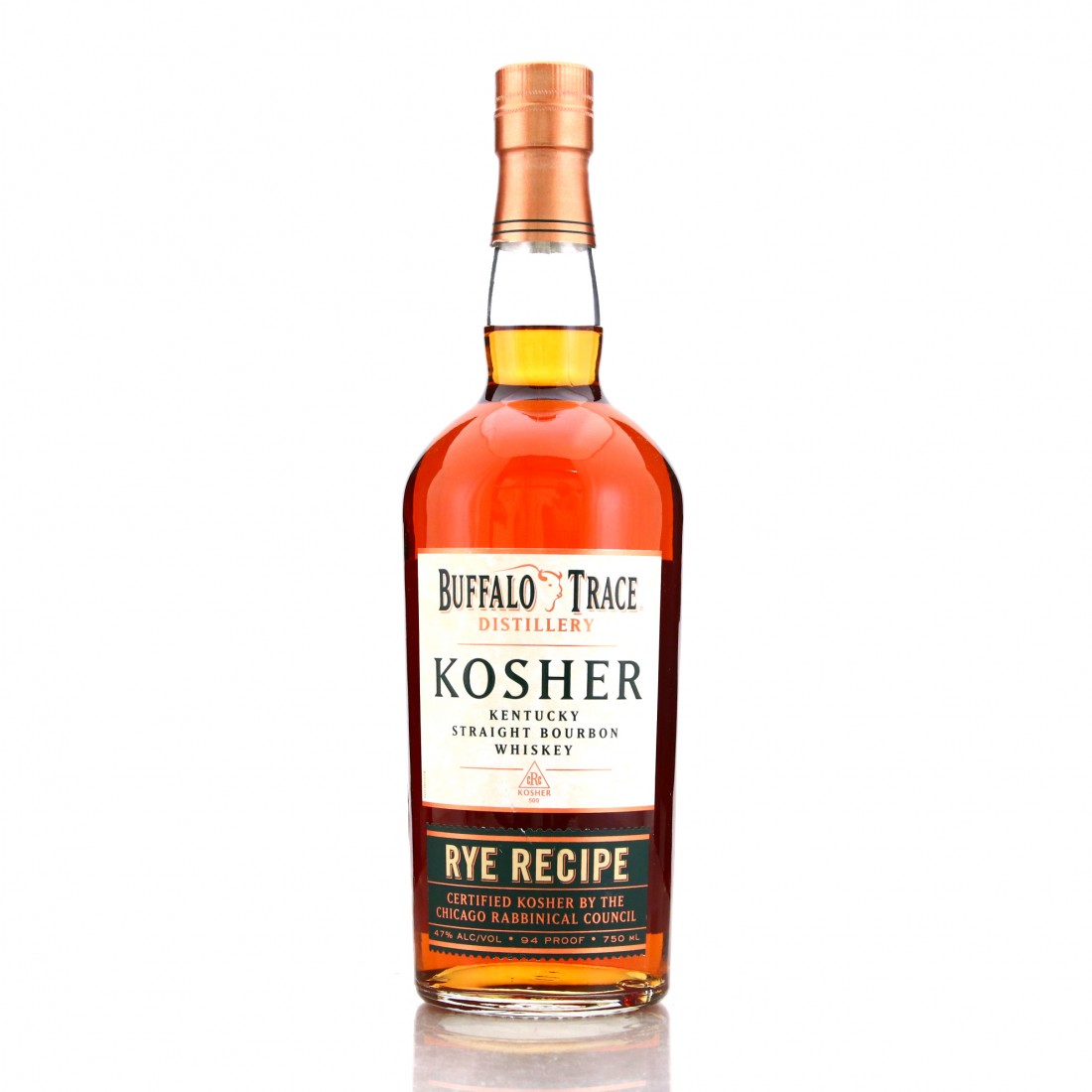Buffalo Trace Kosher Rye Recipe Straight Bourbon Whisky Auctioneer