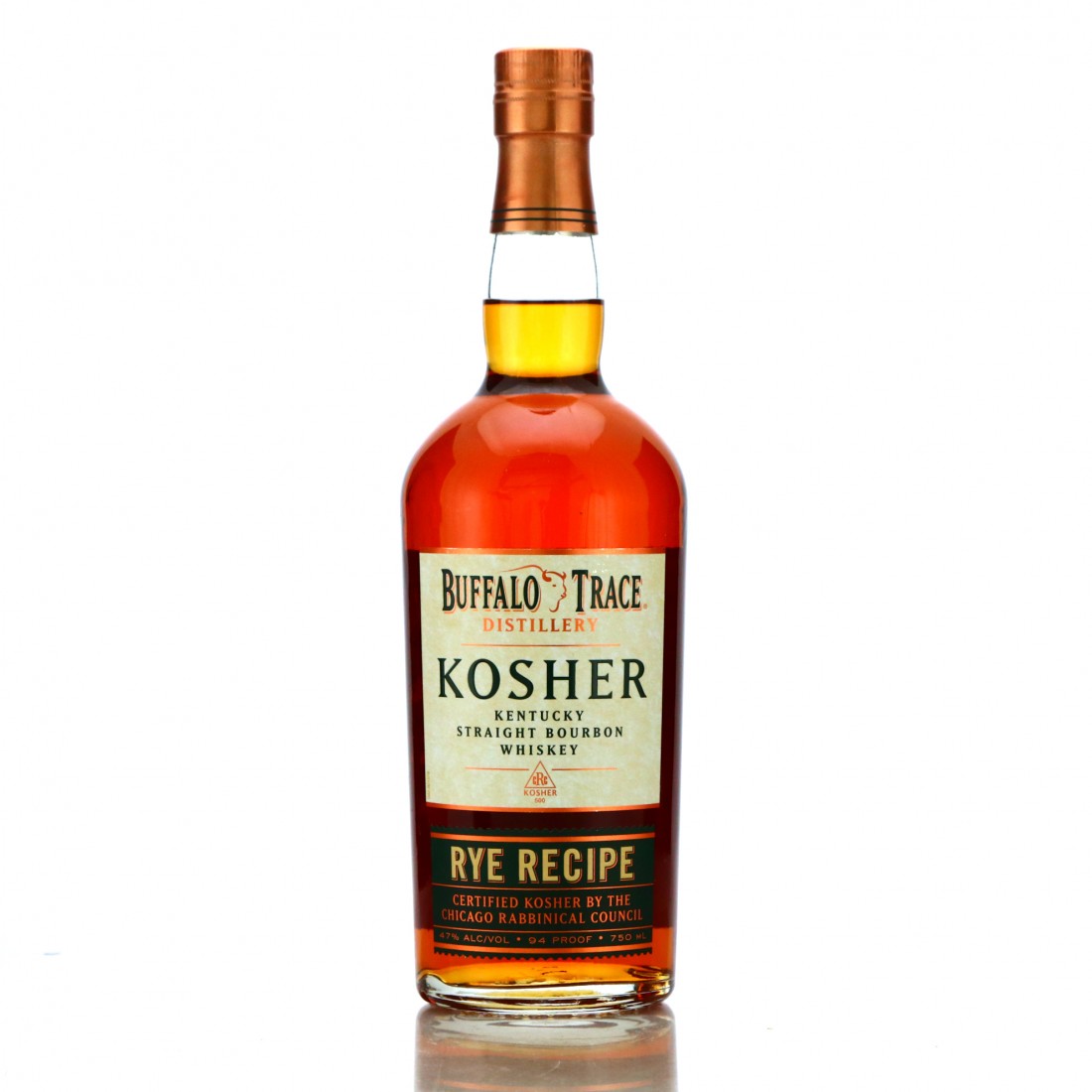 Buffalo Trace Kosher Rye Recipe Straight Bourbon Whisky Auctioneer