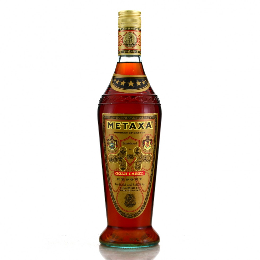Metaxa 7Star Gold Label Greek Brandy 1980s Whisky Auctioneer