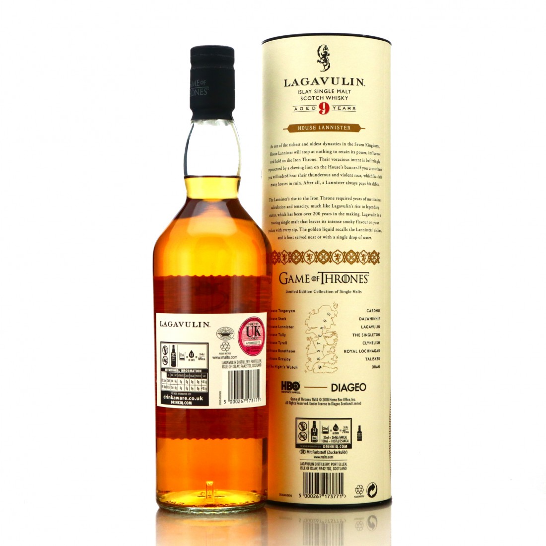 Lagavulin 9 Year Old Game of Thrones / House Lannister Whisky Auctioneer