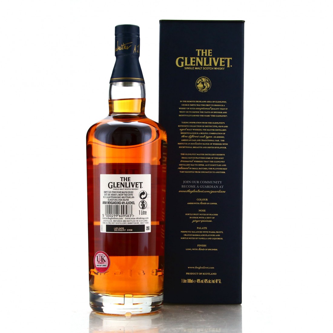Glenlivet Master Distiller's Reserve 1 Litre Whisky Auctioneer