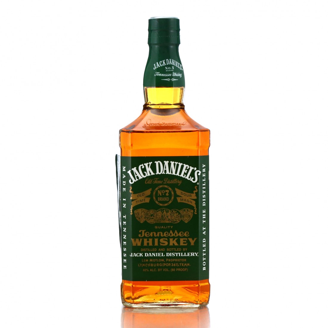 Jack Daniel's Old No.7 Green Label 80 Proof 1 Litre Whisky Auctioneer