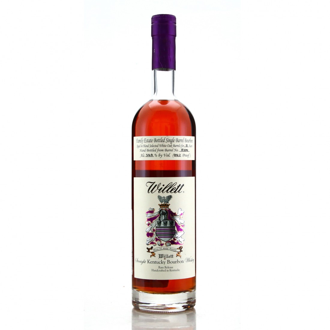 Willett Family Estate 11 Year Old Single Barrel Bourbon 8309 / Silverlake Wines Whisky Auctioneer
