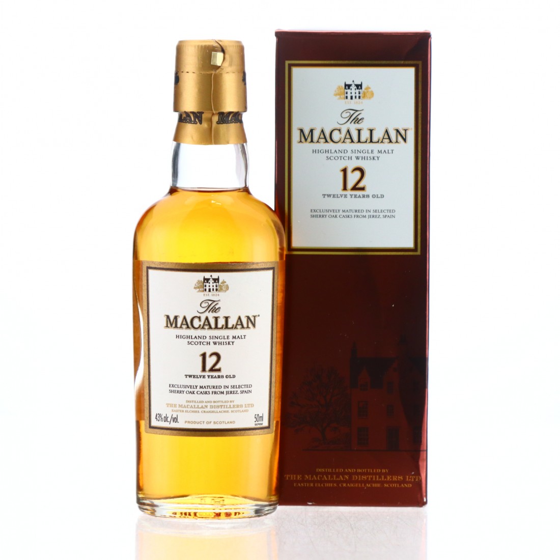 Macallan 12 Year Old Miniature pre-2018 | Whisky Auctioneer