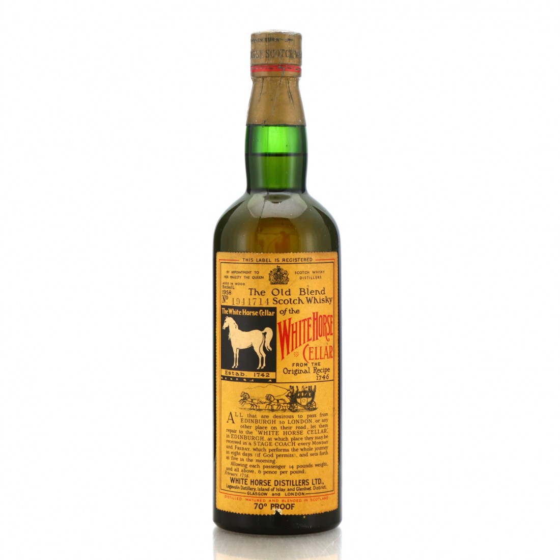White Horse Scotch Whisky 1958 Whisky Auctioneer