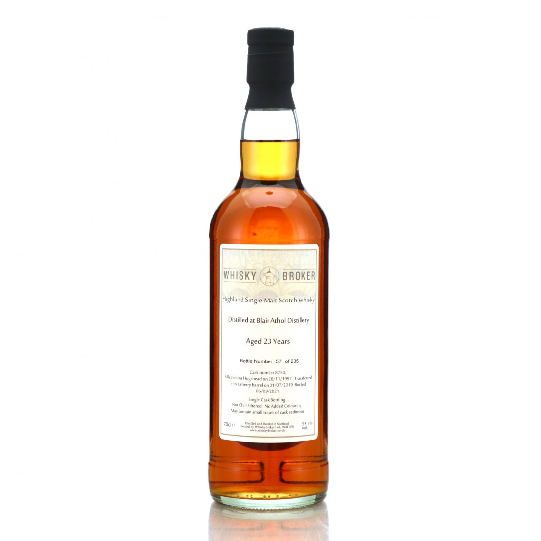 Blair Athol 1997 Whisky Broker 23 Year Old Whisky Auctioneer