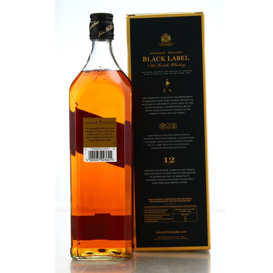 Johnnie Walker Black Label 12 Year Old 1 Litre Whisky Auctioneer