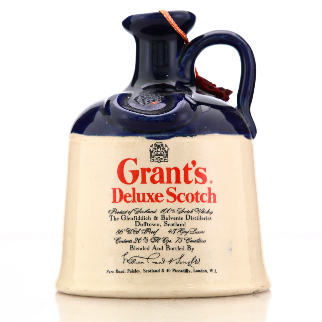 Grant's Deluxe Scotch Whisky Decanter 1970s Whisky Auctioneer