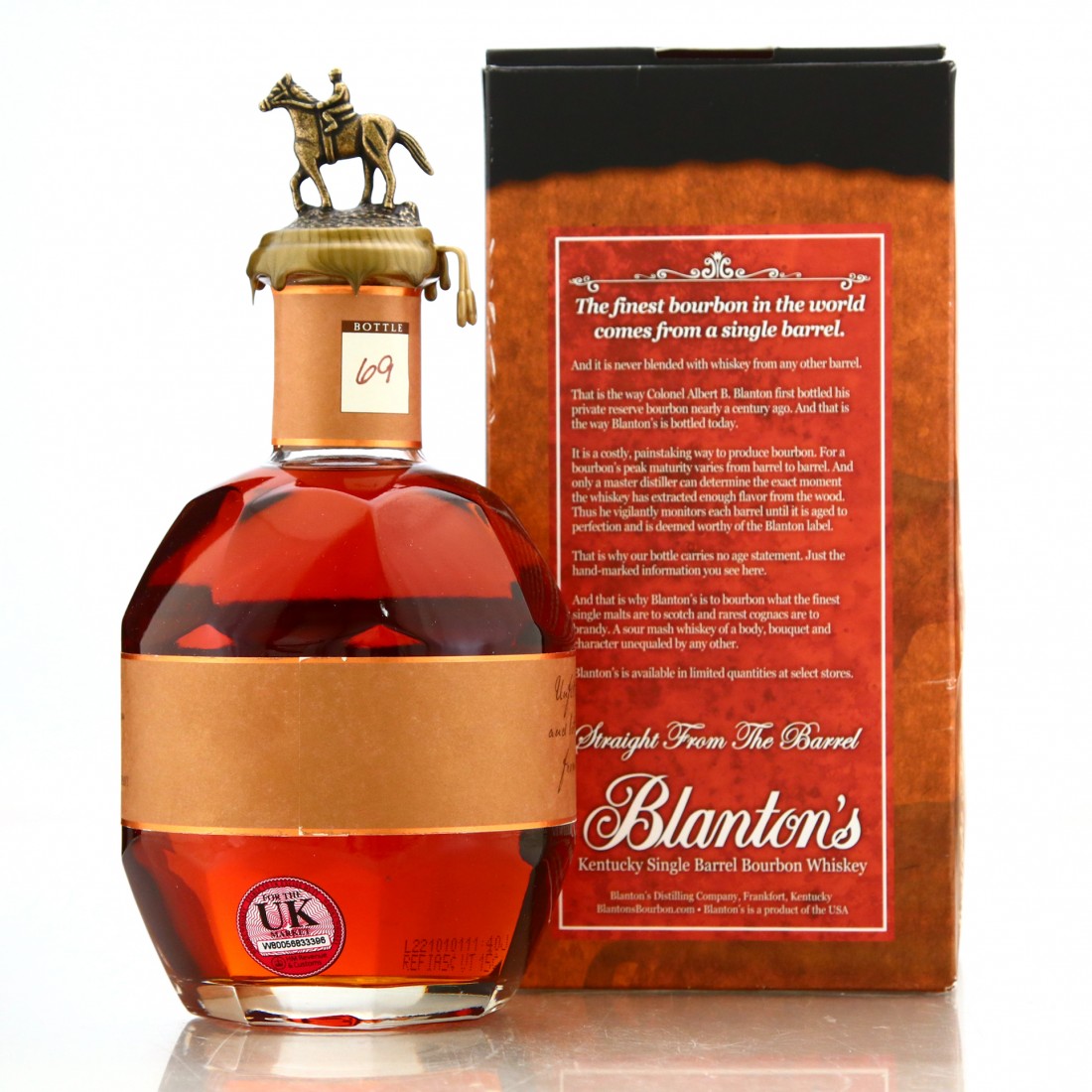 Blanton's Straight from the Barrel dumped 2022 70cl Whisky Auctioneer