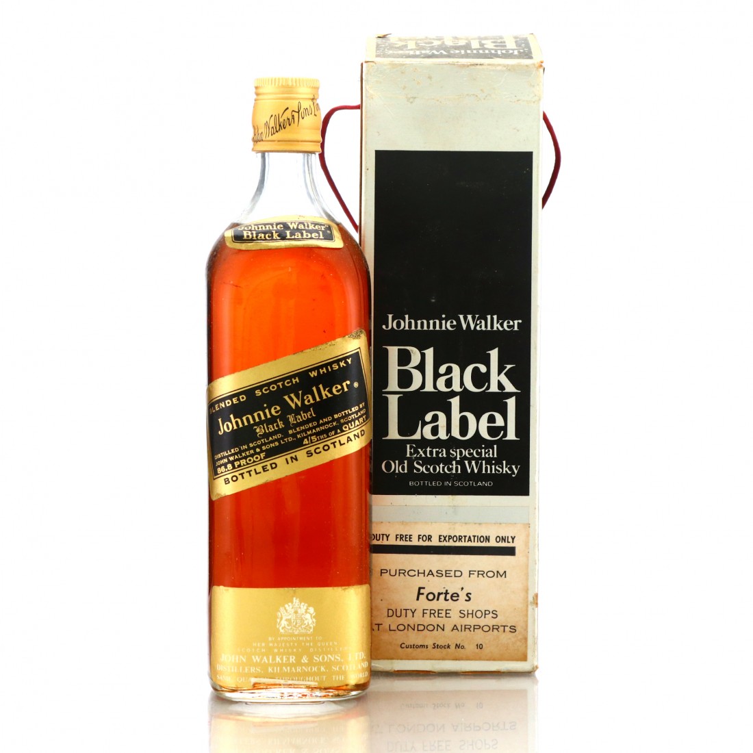Johnnie Walker Black Label 1970s / Duty Free Whisky Auctioneer