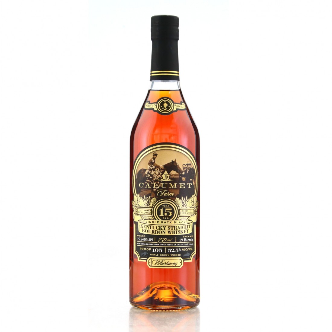 Calumet Farm 15 Year Old Kentucky Straight Bourbon / Whirlaway Whisky Auctioneer