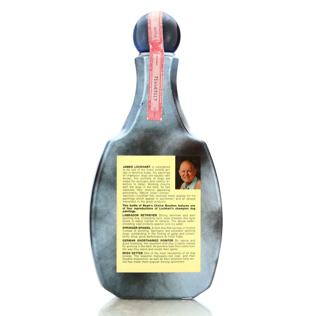 Beam's Choice 8 Year Old Kentucky Straight Bourbon Decanter 1970s