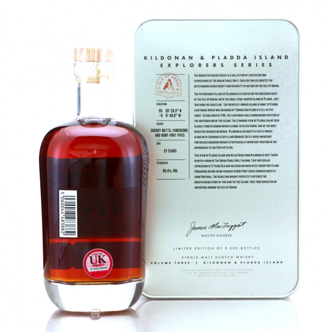 Arran 21 Year Old The Explorers Series Volume 3 / Kildonan and Pladda