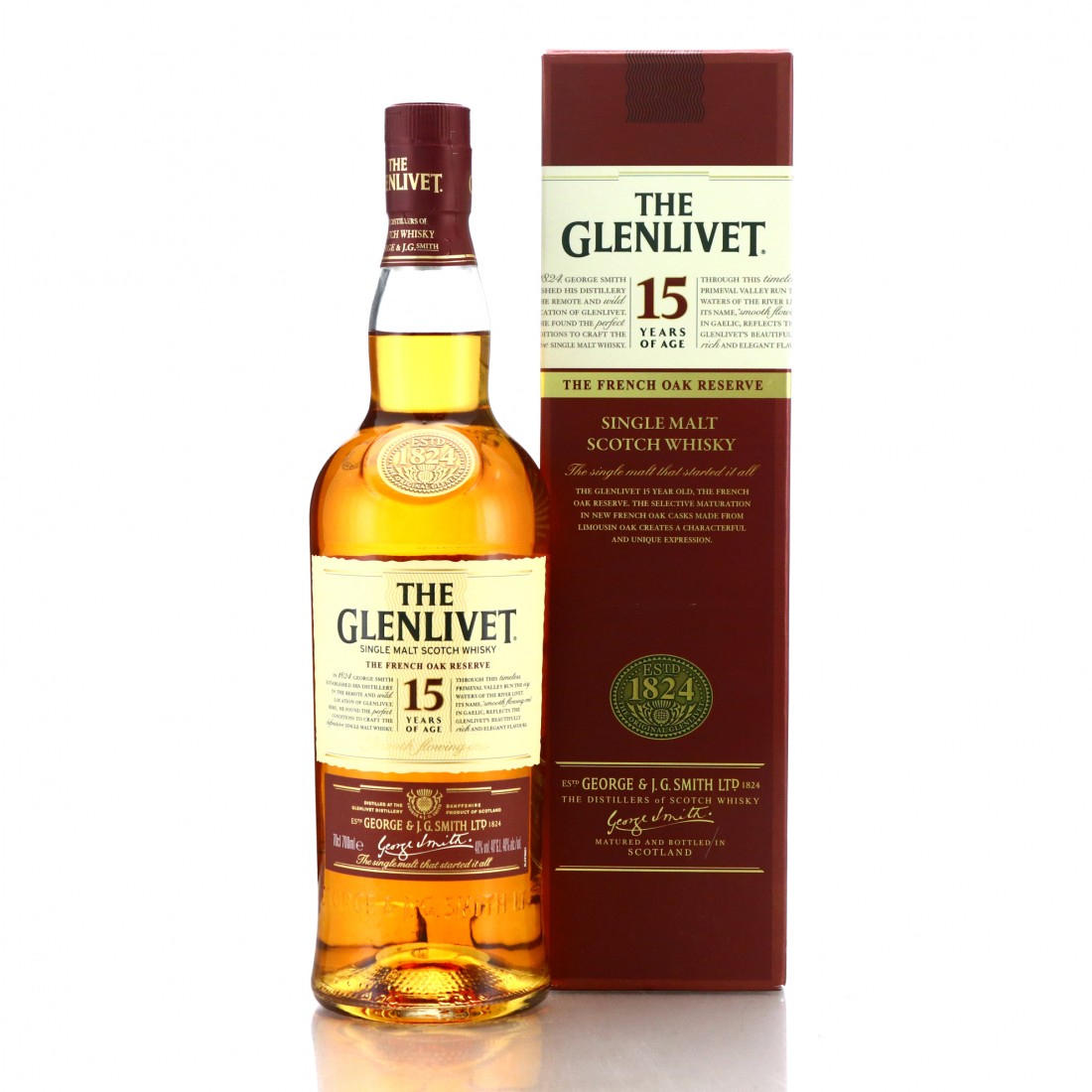 Glenlivet 15 Year Old French Oak Reserve Whisky Auctioneer