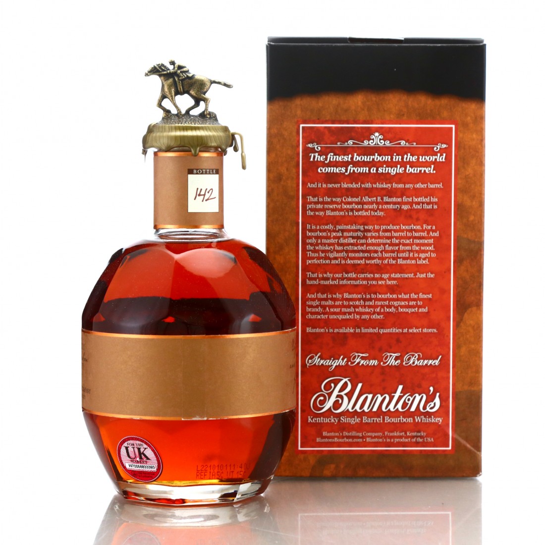 Blanton's Straight from the Barrel dumped 2022 70cl Whisky Auctioneer