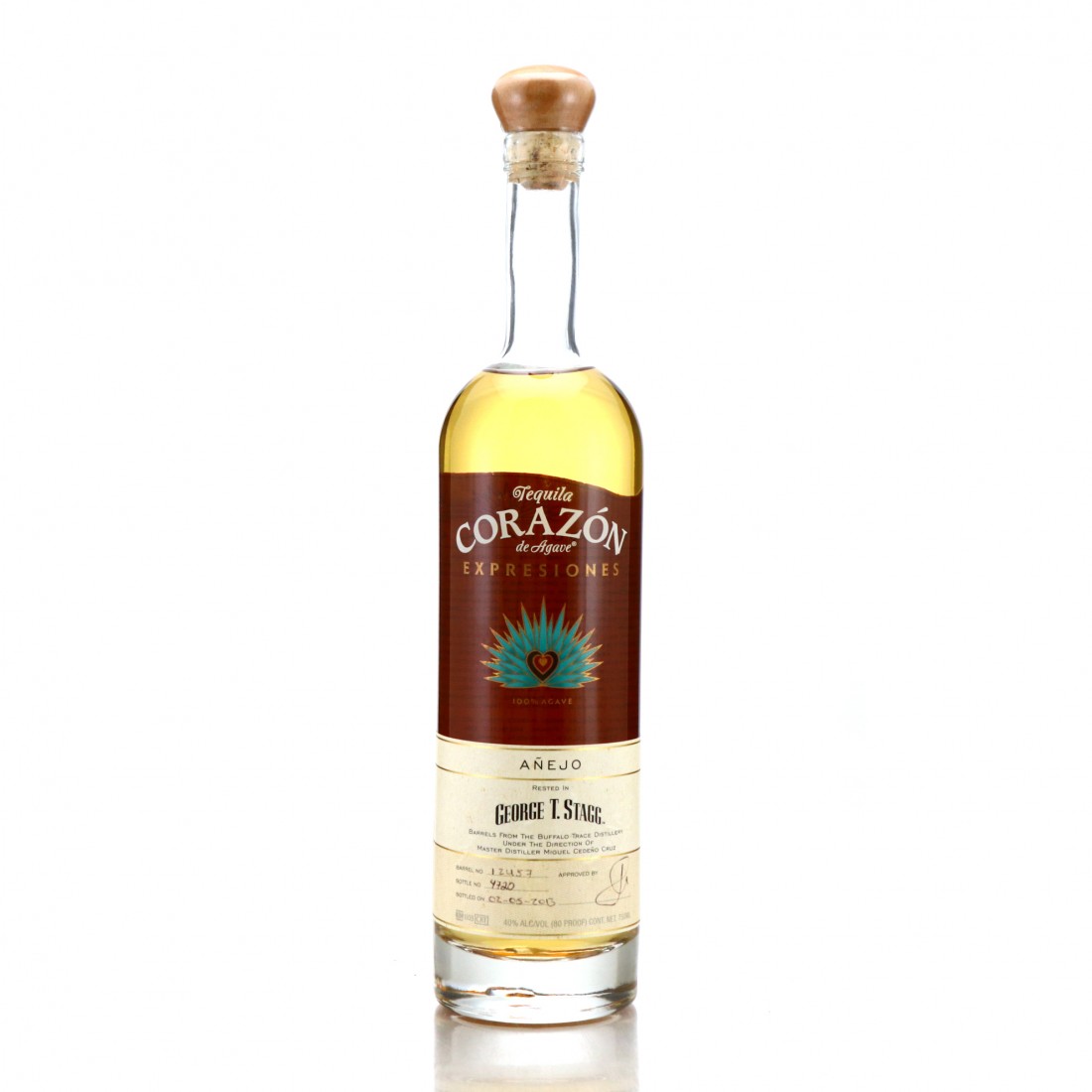 Corazon Extra Anejo Tequila 75cl / T Stagg Whisky Auctioneer