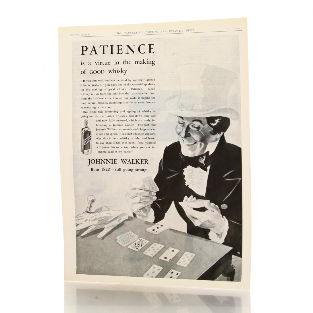 Johnnie Walker Advert 1930s x 5 Whisky Auctioneer