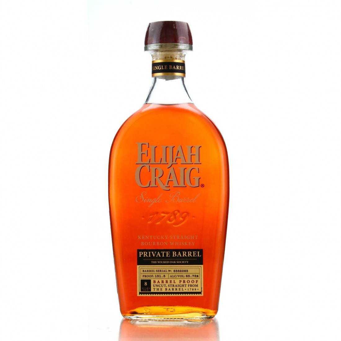 Elijah Craig 8 Year Old Barrel Proof Single Barrel 6362263 / The