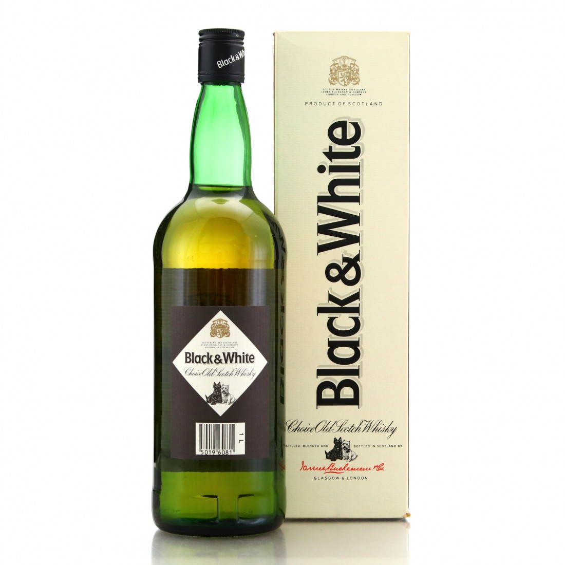 Black and White Scotch Whisky 1 Litre 1980s Whisky Auctioneer
