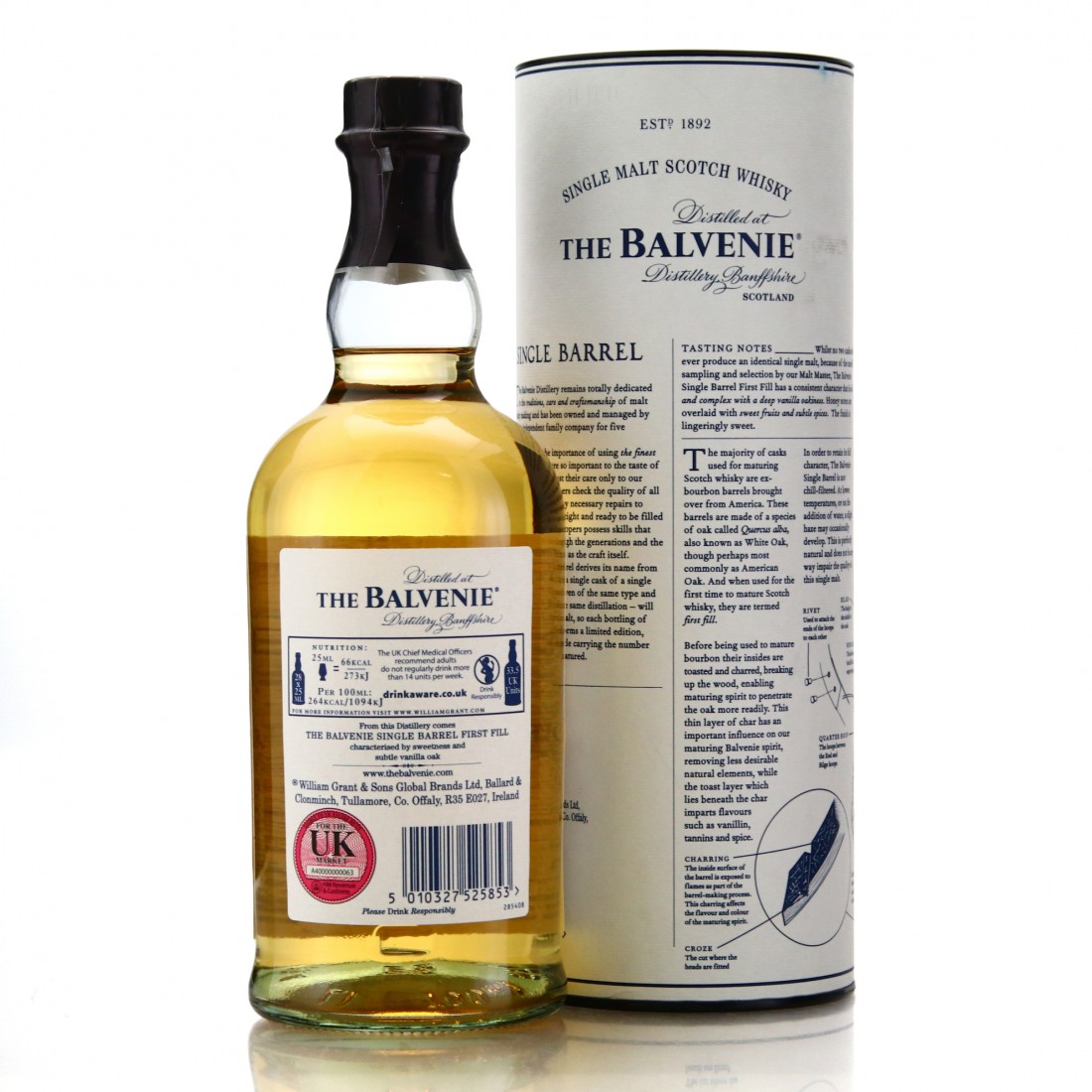 Balvenie 12 Year Old First Fill Single Barrel 477 Whisky Auctioneer